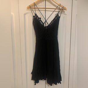 NWT Boho Lace Festival Mini Dress